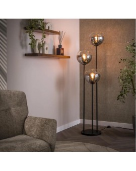 LAMPA PODŁOGOWA MERA SZKLANA DYMIONA CZERŃ