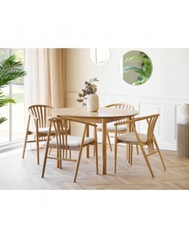 ST&Oacute;Ł ROZKŁADANY BUNDABERG 120-220x75CM DĄB