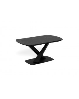 STÓŁ ROZKŁADANY MORELLA 160-240X90 CM CERAMIKA CZARNA