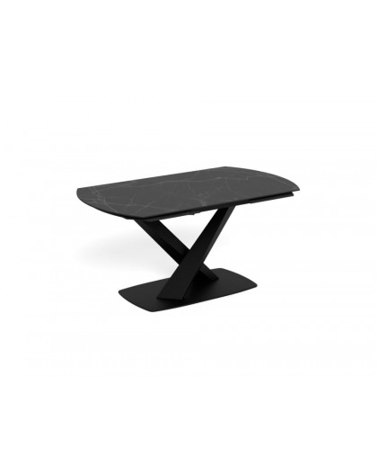 STÓŁ ROZKŁADANY MORELLA 160-240X90 CM CERAMIKA CZARNA