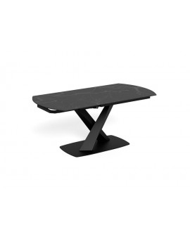 ST&Oacute;Ł ROZKŁADANY MORELLA 120-180X90 CM CERAMIKA CZARNA