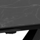 STÓŁ ROZKŁADANY MORELLA 120-180X90 CM CERAMIKA CZARNA