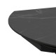 STÓŁ ROZKŁADANY MORELLA 120-180X90 CM CERAMIKA CZARNA