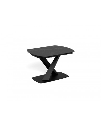 STÓŁ ROZKŁADANY MORELLA 120-180X90 CM CERAMIKA CZARNA