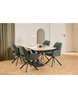 ST&Oacute;Ł ROZKŁADANY MORELLA 120-180X90 CM CERAMIKA BEŻOWA