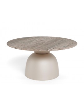 STOLIK KAWOWY FERROL  Ø80x42 CM SZARY