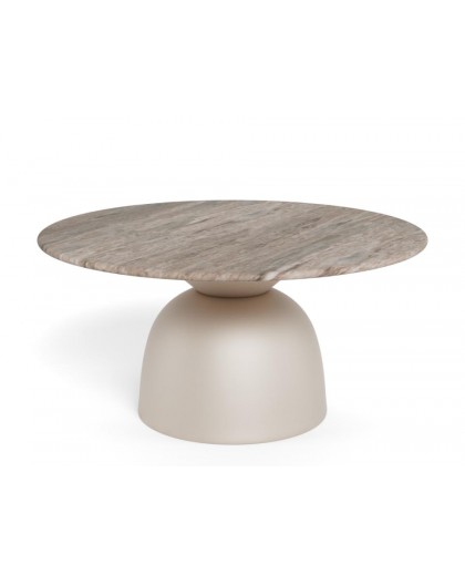 STOLIK KAWOWY FERROL  Ø80x42 CM SZARY