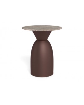 STOLIK KAWOWY FERROL  Ø40x50 CM SZARY