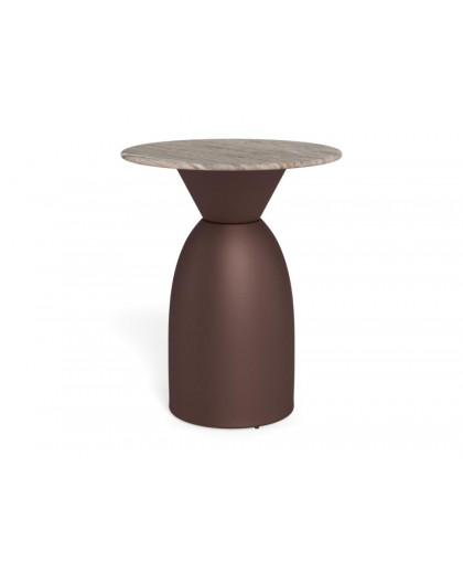 STOLIK KAWOWY FERROL  Ø40x50 CM SZARY