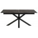STÓŁ ROZKŁADANY HEAVEN 168-210X90 CM CERAMIKA CZARNA