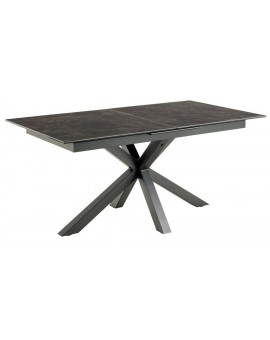 STÓŁ ROZKŁADANY HEAVEN 168-210X90 CM CERAMIKA CZARNA