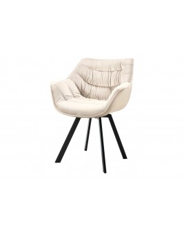 KRZESŁO OBROTOWE DUTCH COMFORT WELUR BEŻOWY