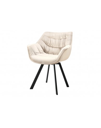 KRZESŁO OBROTOWE DUTCH COMFORT WELUR BEŻOWY