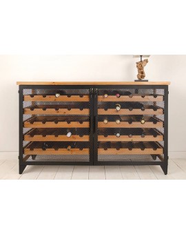 SZAFKA NA WINO BODEGA 127X40 CM METALOWA