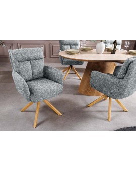 KRZESŁO OBROTOWE III BIG GEORGE BOUCLE ZIELONE