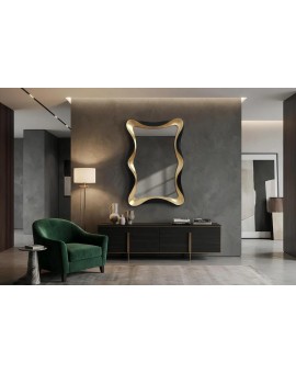LUSTRO ALICE 120 CM CZARNO-ZŁOTE