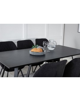 ST&Oacute;Ł DO JADALNI MARINA 180X90CM CZARNY