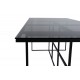 STÓŁ DO JADALNI LEIF 200X90CM CZARNY SZKŁO