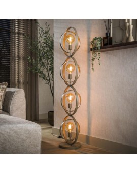 LAMPA PODŁOGOWA LUI II METALOWA BEŻOWA