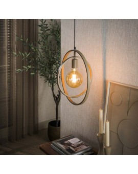 LAMPA WISZĄCA LUI METALOWA BEŻOWA