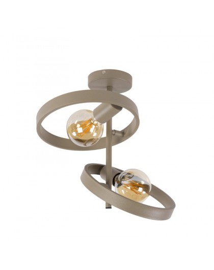 LAMPA SUFITOWA ARES METALOWA BEŻOWA