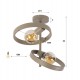 LAMPA SUFITOWA ARES METALOWA BEŻOWA