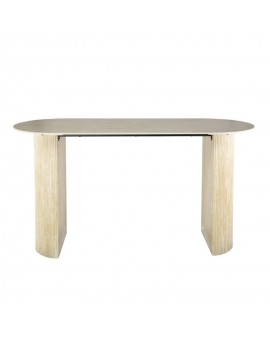 STÓŁ BAROWY TIAGO 180X70 CM CERAMICZNY BEŻOWY