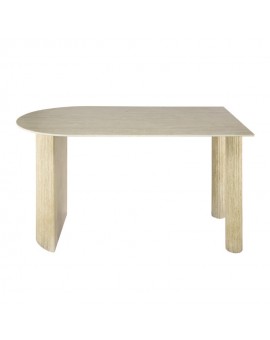 STÓŁ TIAGO 140X80 CM CERAMICZNY BEŻOWY