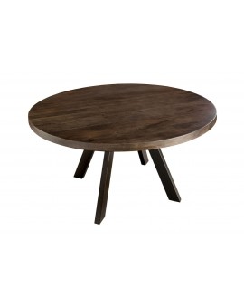 STÓŁ IRON CRAFT 120 CM MANGO BRĄZOWE