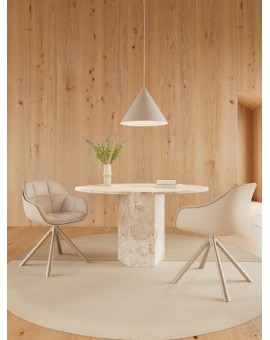 KRZESŁO LENNY BEŻOWE