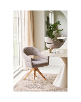 KRZESŁO OBROTOWE DOVER BRĄZOWE