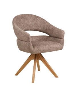 KRZESŁO OBROTOWE DOVER BRĄZOWE