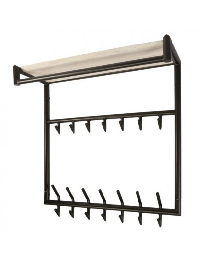 WIESZAK ŚCIENNY II BADDY 85X27 CM BRĄZOWY