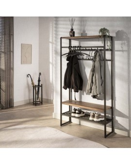 WIESZAK ELMER 100X34 CM BRĄZOWY