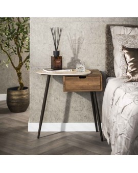 SZAFKA NOCNA MORAJ  L CERMICZNA BEŻOWA