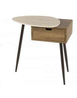 SZAFKA NOCNA ELMER L CERMICZNA BEŻOWA