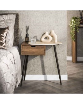 SZAFKA NOCNA ELMER P CERMICZNA BEŻOWA