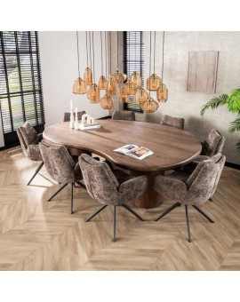 ST&Oacute;Ł AYTON 244X165 CM AKACJA BRAZOWA