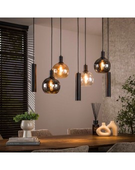 LAMPA WISZĄCA ICARDI IV METALOWA ANTRACYT