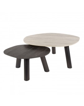 ZESTAW STOLIKÓW KAWOWYCH AKIDA II CERAMIKA  - 2 szt.