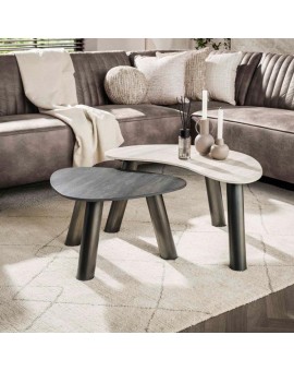 ZESTAW STOLIK&Oacute;W KAWOWYCH AKIDA III CERAMIKA  - 2 szt.