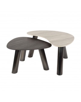 ZESTAW STOLIKÓW KAWOWYCH AKIDA III CERAMIKA  - 2 szt.