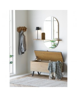 ŁAWKA BARCO Z POJEMNIKIEM 92X33CM DĄB