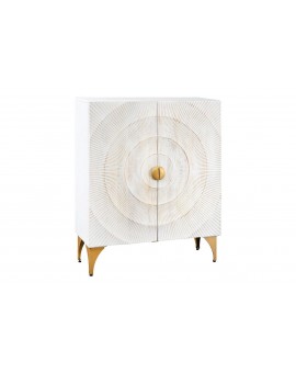 KOMODA GOLDEN SUNSET 100X38 CM MANGO BIAŁA