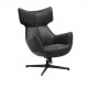 FOTEL OBROTOWY VOGUE EKOSKÓRA CZARNA