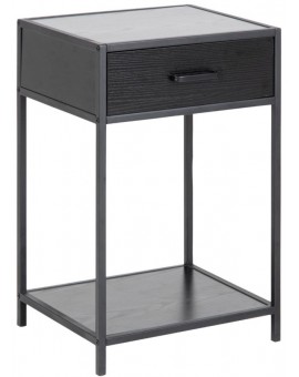 SZAFKA NOCNA SEAFORD Z SZUFLADĄ - CZARNA