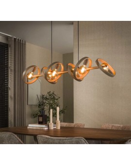 LAMPA WISZĄCA ARES II METALOWA BEŻOWA