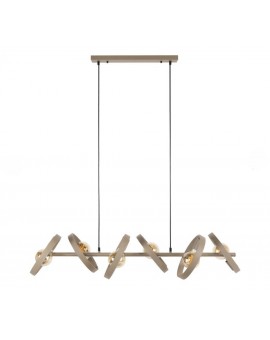 LAMPA WISZĄCA ARES II METALOWA BEŻOWA