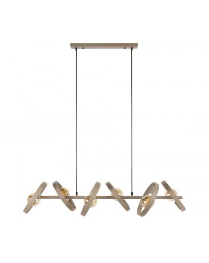 LAMPA WISZĄCA ARES II METALOWA BEŻOWA