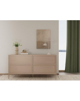 KOMODA PALMDALE 158X40 CM SZARA